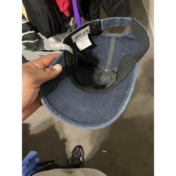 NWT Carhartt Cap Hat Adult Adjustable faded navy - Picture 5 of 5